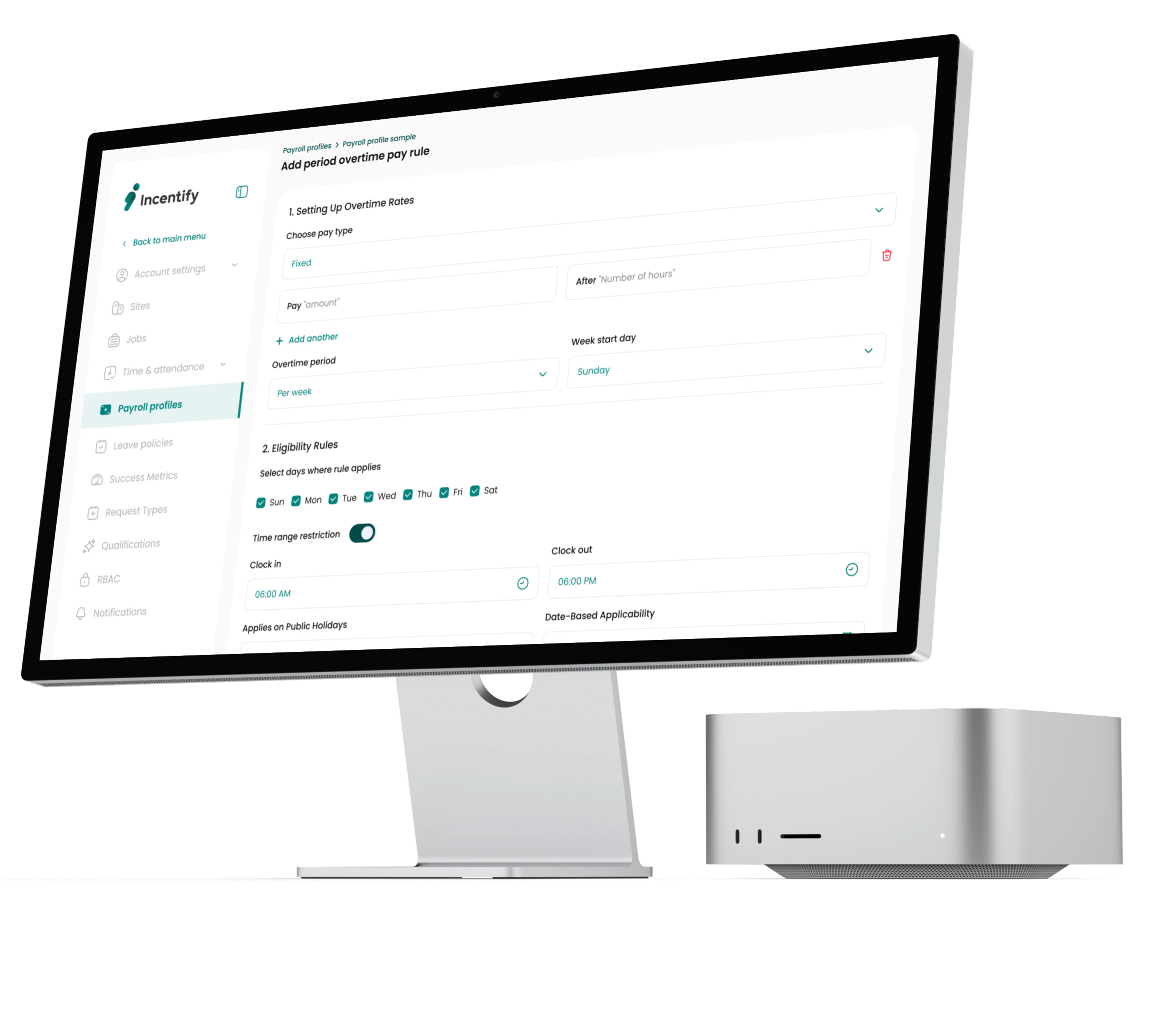 Pay rules that match real-world policies.